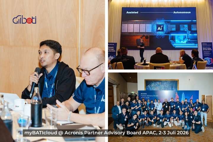 Aulia Rahman, Technical Manager myBATIcloud menghadiri acara Acronis Partner Advisory Board APAC