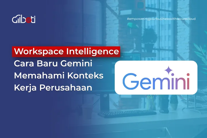 Banner Artikel dengan judul Workspace Intelligence disertai logo Gemini